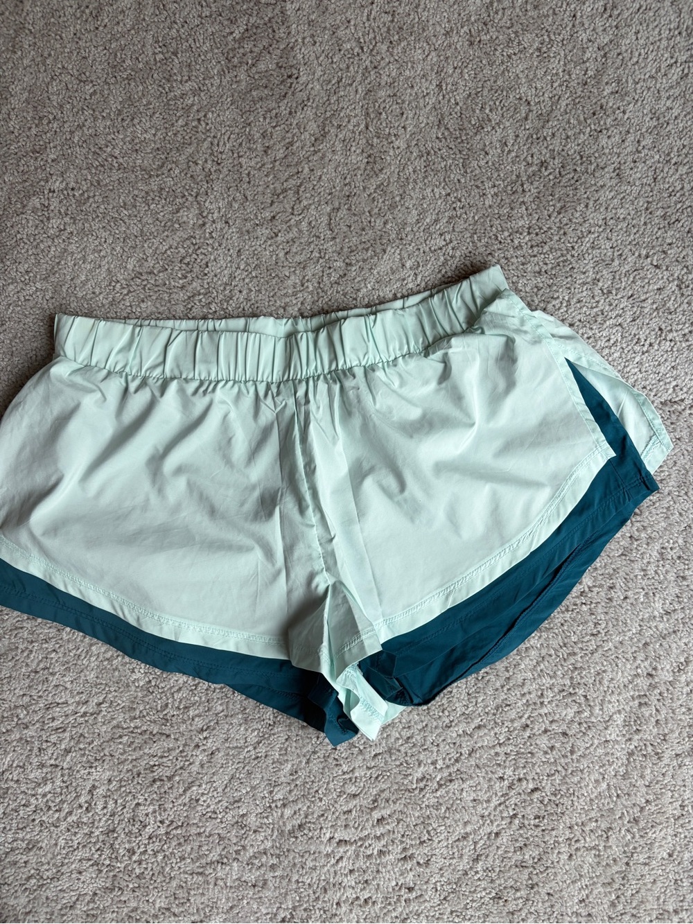 Light Mint & Teal double lined free people short